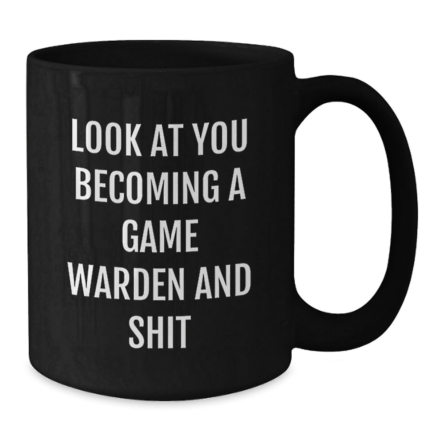 Game Warden Funny Black Coffee Mug Gifts for Men, Women, Friends and Family, Christmas Unique Presents from Loved Ones - The Buy Boom