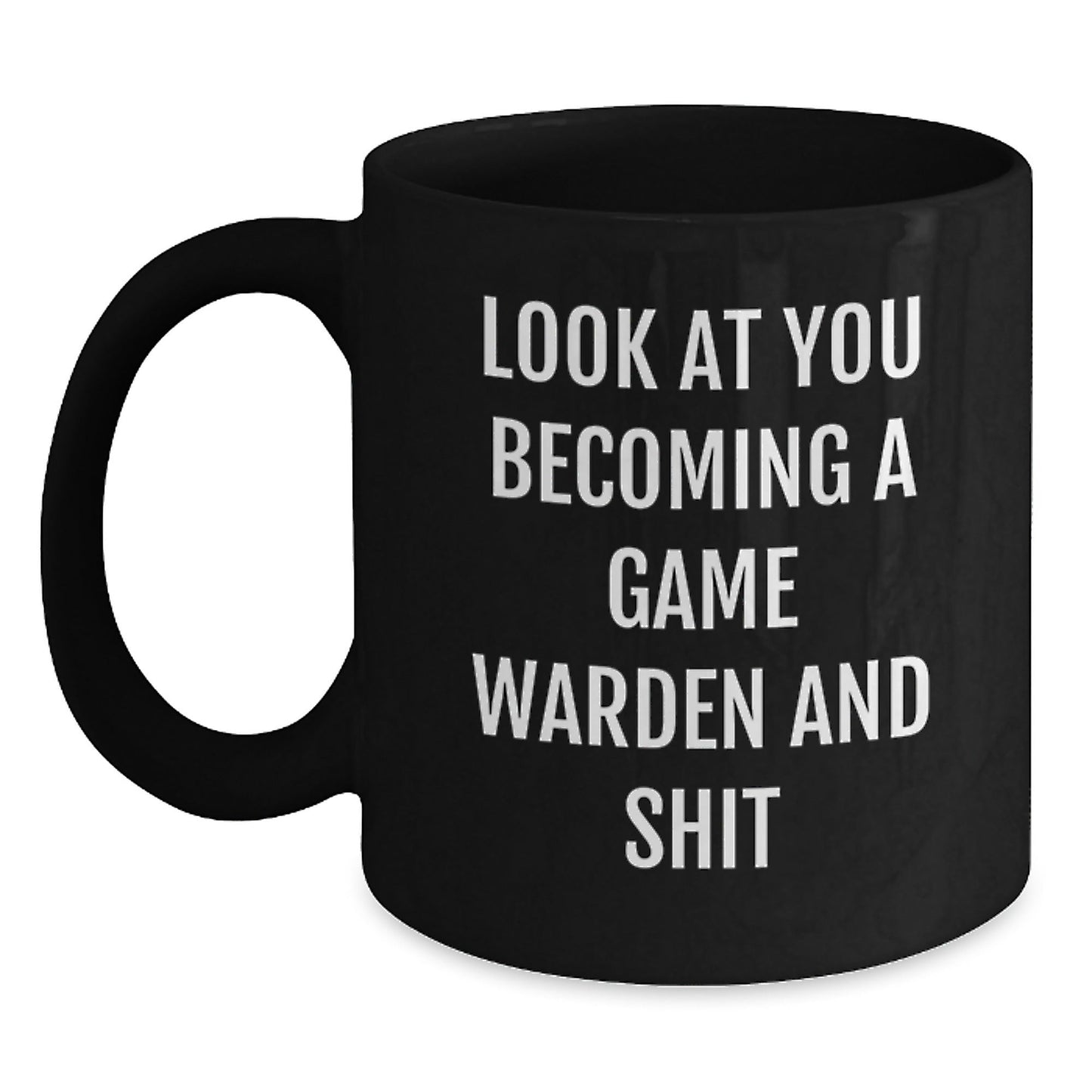 Game Warden Funny Black Coffee Mug Gifts for Men, Women, Friends and Family, Christmas Unique Presents from Loved Ones - The Buy Boom