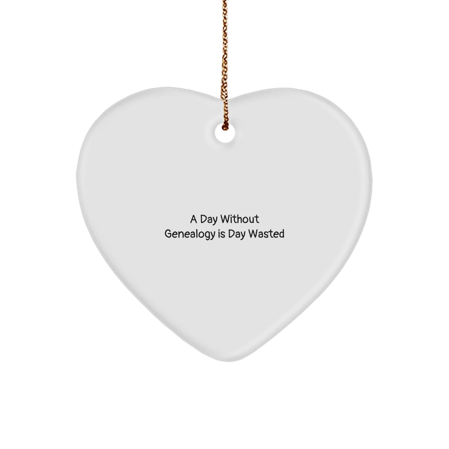 Genealogy Gifts for Women, Funny Heart Ornament with Quote, Gifts from Family, Durable MDF, Vibrant Colors, Christmas Unique Gifts - The Buy Boom