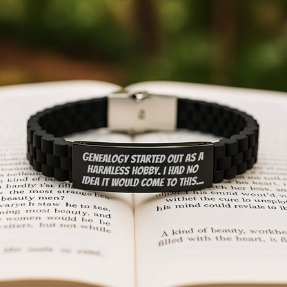 Genealogy Gifts from Men for Women - Funny Quote Inspired Glide lock Clasp Bracelet, Christmas Unique Presents - The Buy Boom