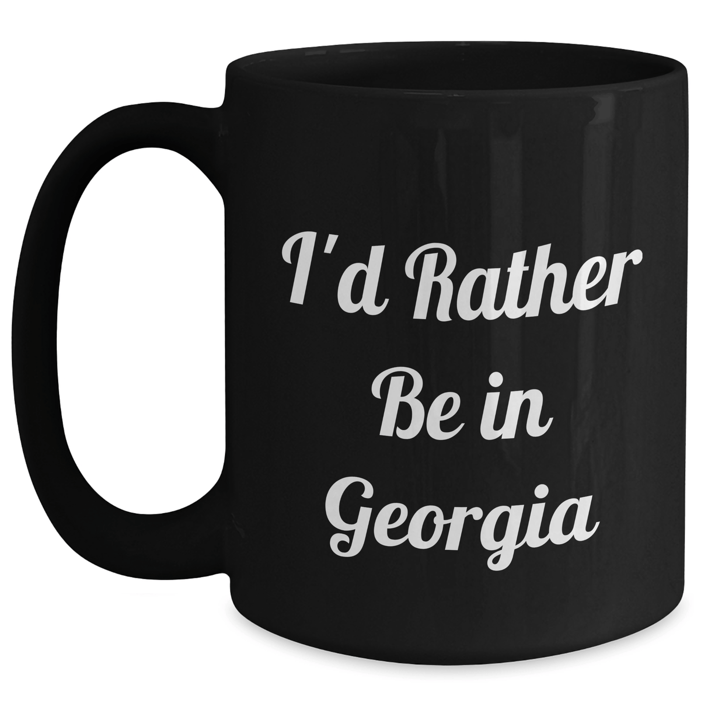Georgia Gifts for Him, Funny I'd Rather Be In Georgia Black Coffee Mug, Father's Day Unique Gifts from Friends, Family, or Coworkers - The Buy Boom