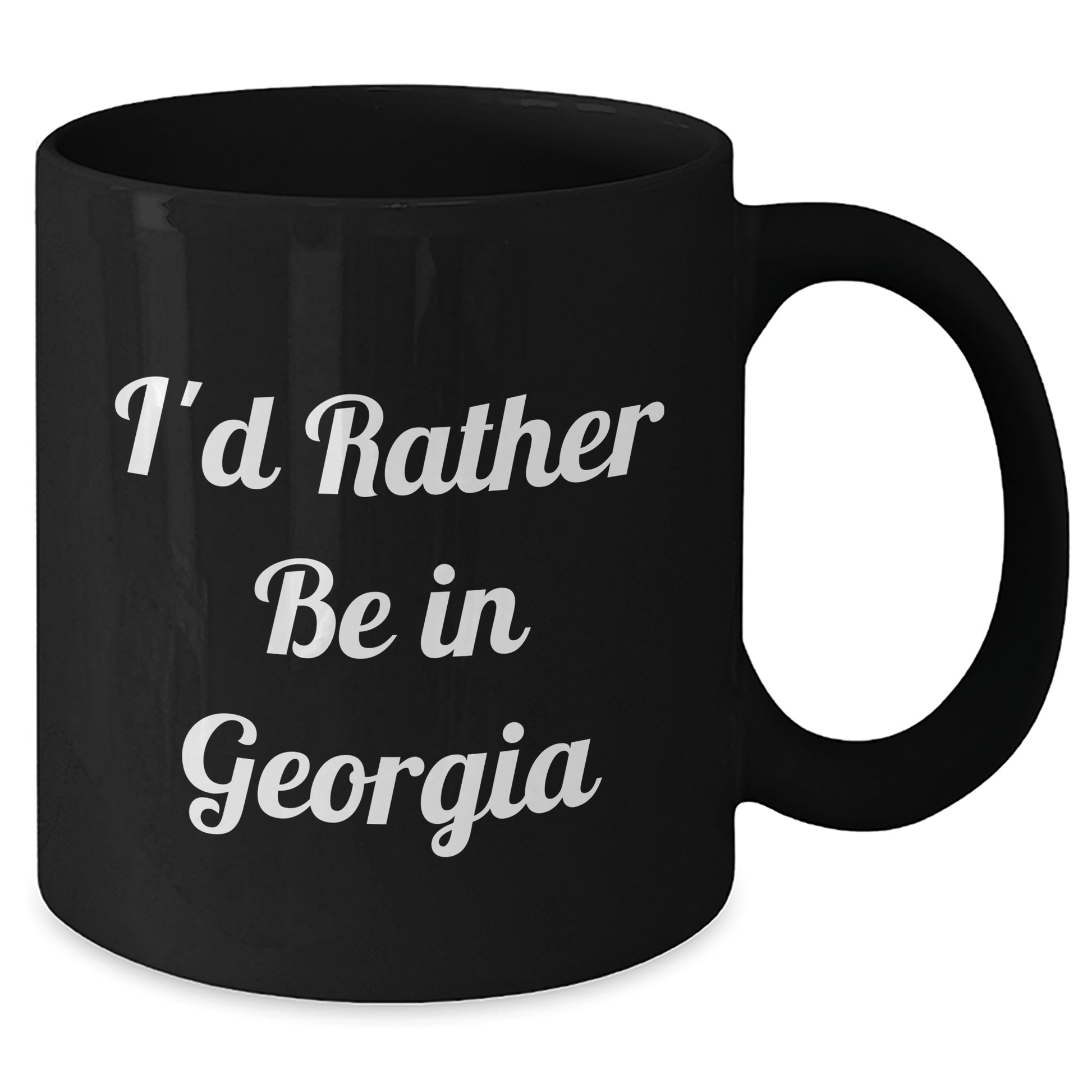 Georgia Gifts for Him, Funny I'd Rather Be In Georgia Black Coffee Mug, Father's Day Unique Gifts from Friends, Family, or Coworkers - The Buy Boom