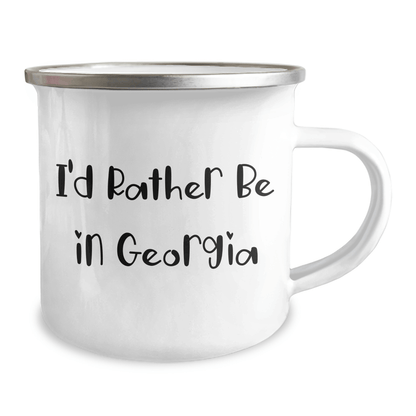 Georgia Lovers' Funny Camping Mug, 'I'd Rather Be In Georgia' Quote, Gifts from Friends and Family for Father's Day - The Buy Boom