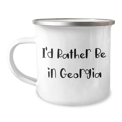 Georgia Lovers' Funny Camping Mug, 'I'd Rather Be In Georgia' Quote, Gifts from Friends and Family for Father's Day - The Buy Boom