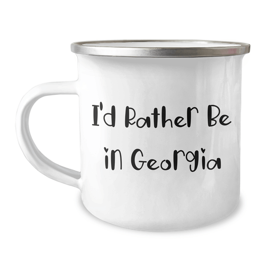 Georgia Lovers' Funny Camping Mug, 'I'd Rather Be In Georgia' Quote, Gifts from Friends and Family for Father's Day - The Buy Boom