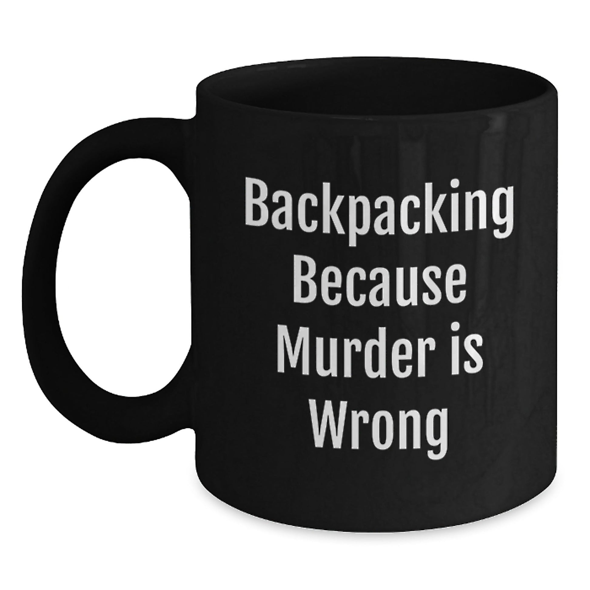 Gifts for Backpacking Friends, Funny Black Coffee Mugs for Backcountry Adventures, Birthday Unique Gifts from Friends - The Buy Boom