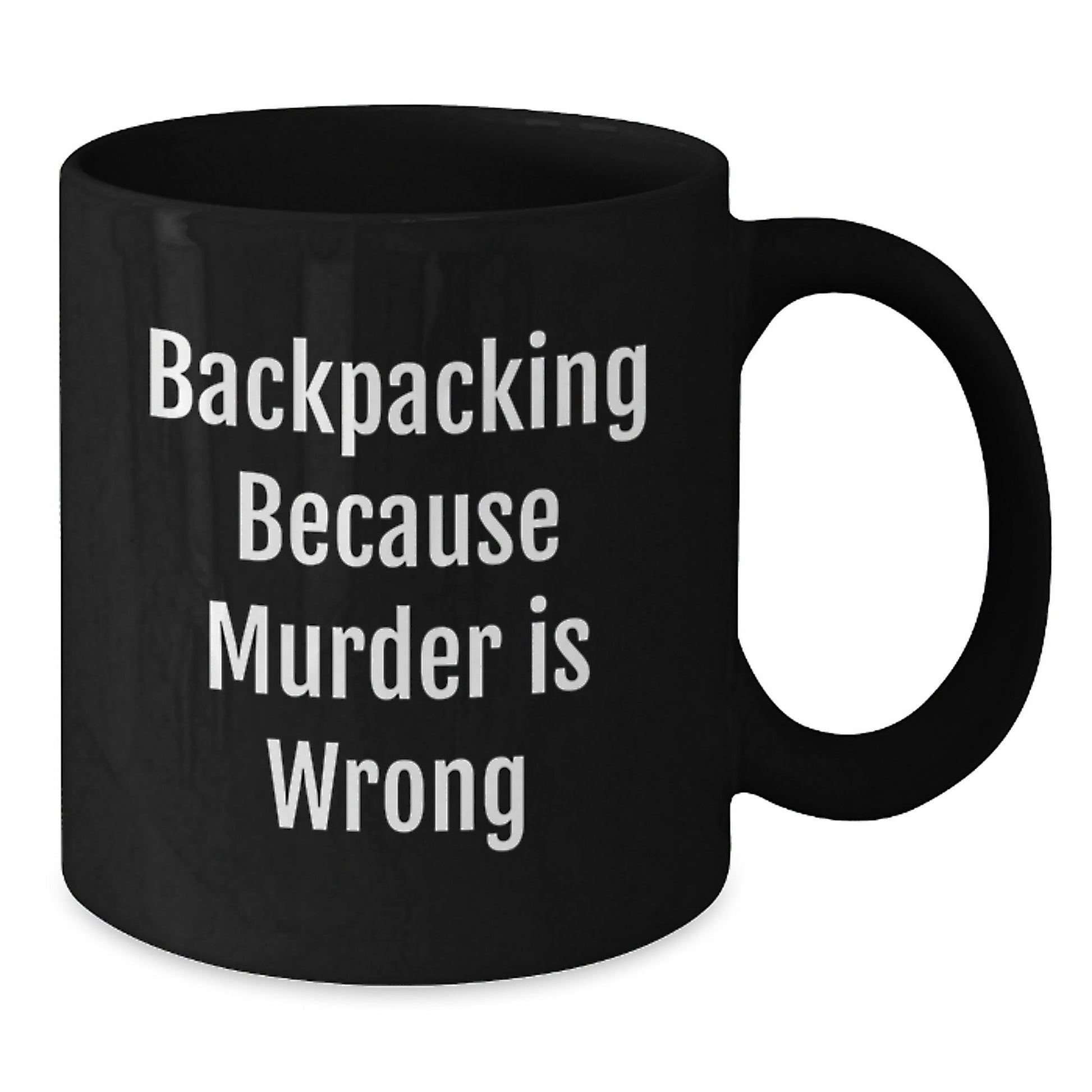 Gifts for Backpacking Friends, Funny Black Coffee Mugs for Backcountry Adventures, Birthday Unique Gifts from Friends - The Buy Boom