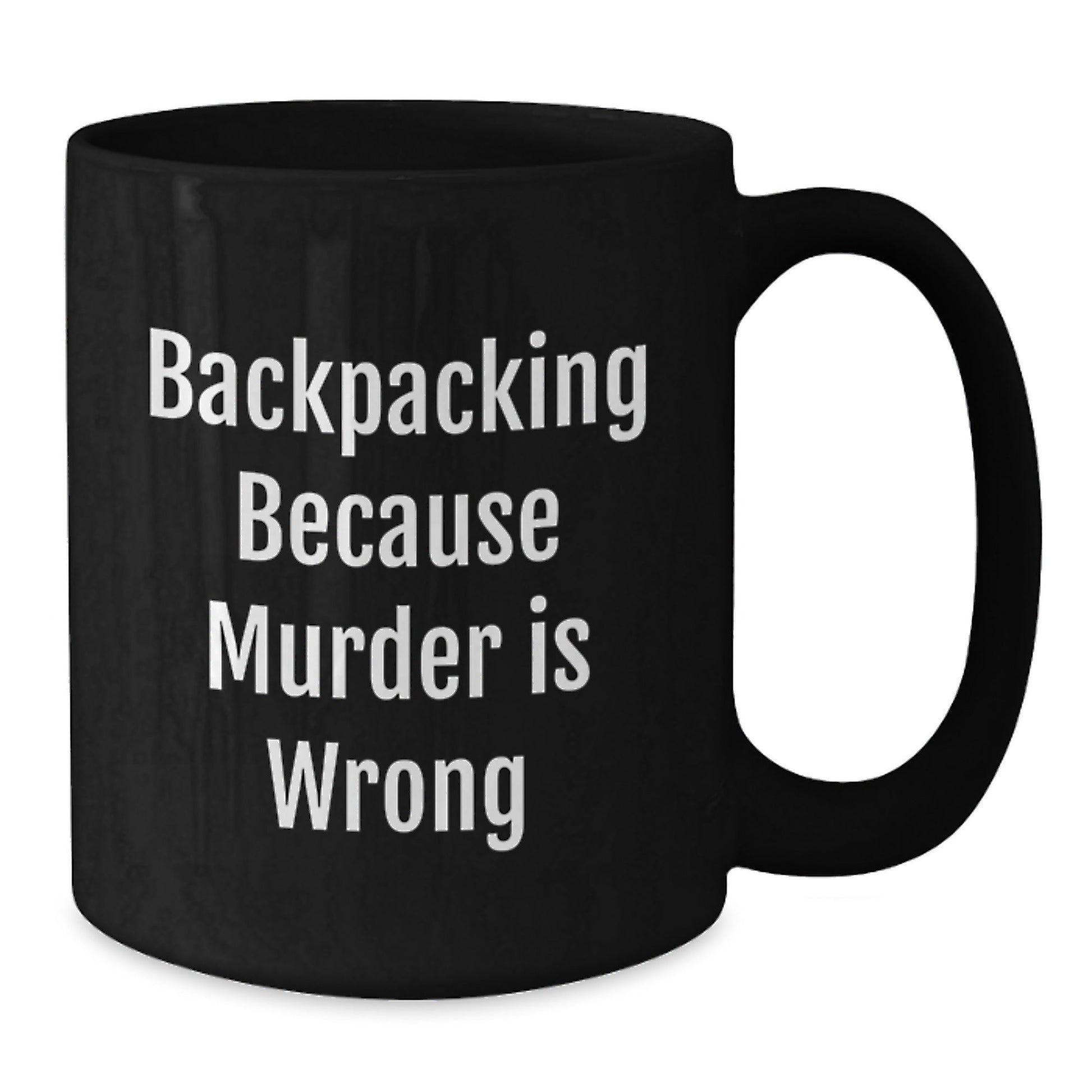 Gifts for Backpacking Friends, Funny Black Coffee Mugs for Backcountry Adventures, Birthday Unique Gifts from Friends - The Buy Boom