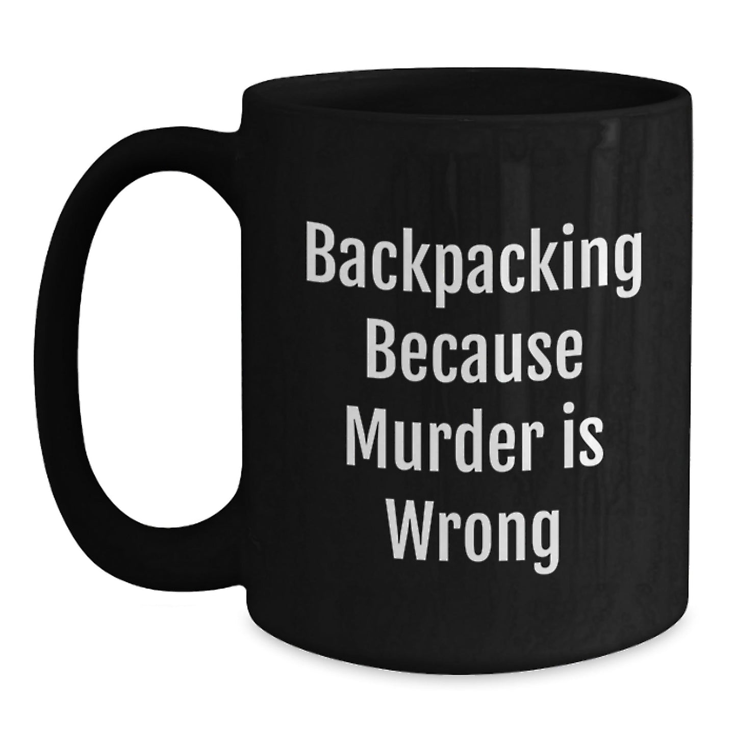 Gifts for Backpacking Friends, Funny Black Coffee Mugs for Backcountry Adventures, Birthday Unique Gifts from Friends - The Buy Boom