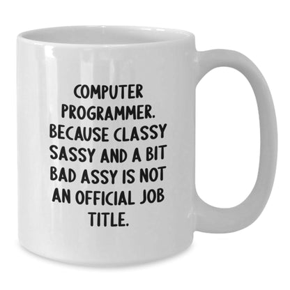 Gifts for Computer Programmer Friends - Funny White Coffee Mug, Computer Programmer Gifts, Christmas Unique Presents from Friends - The Buy Boom