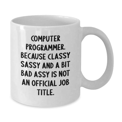Gifts for Computer Programmer Friends - Funny White Coffee Mug, Computer Programmer Gifts, Christmas Unique Presents from Friends - The Buy Boom