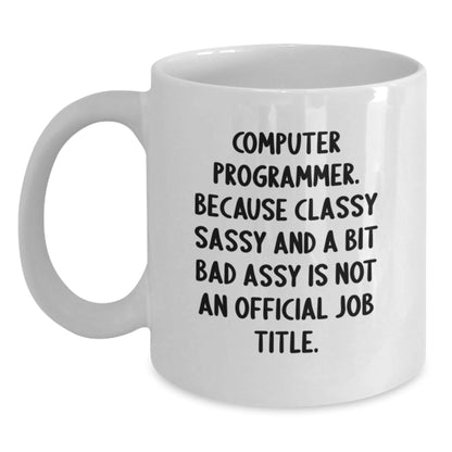 Gifts for Computer Programmer Friends - Funny White Coffee Mug, Computer Programmer Gifts, Christmas Unique Presents from Friends - The Buy Boom