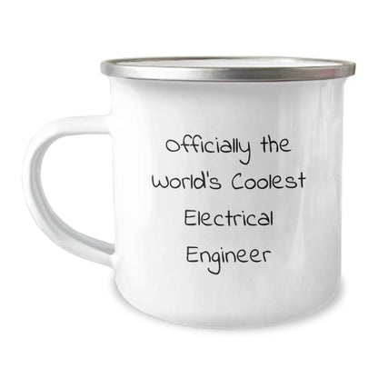 Gifts for Electrical Engineers, Funny 'Officially The World's Coolest Electrical Engineer' Camping Mug, Unique Christmas Unique Gifts from Friends for Men - The Buy Boom