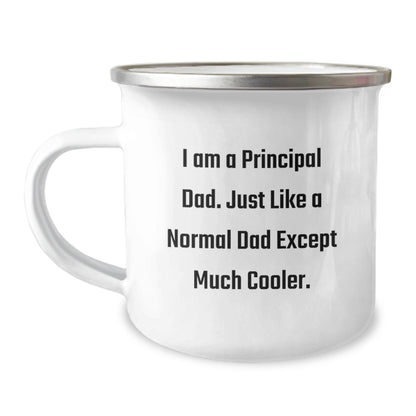 Gifts for Principal Dad - Funny 'I Am A Principal Dad' Camping Mug, Unique Christmas Unique Gifts from Family, Friends, or Coworkers for Men, Principal - The Buy Boom