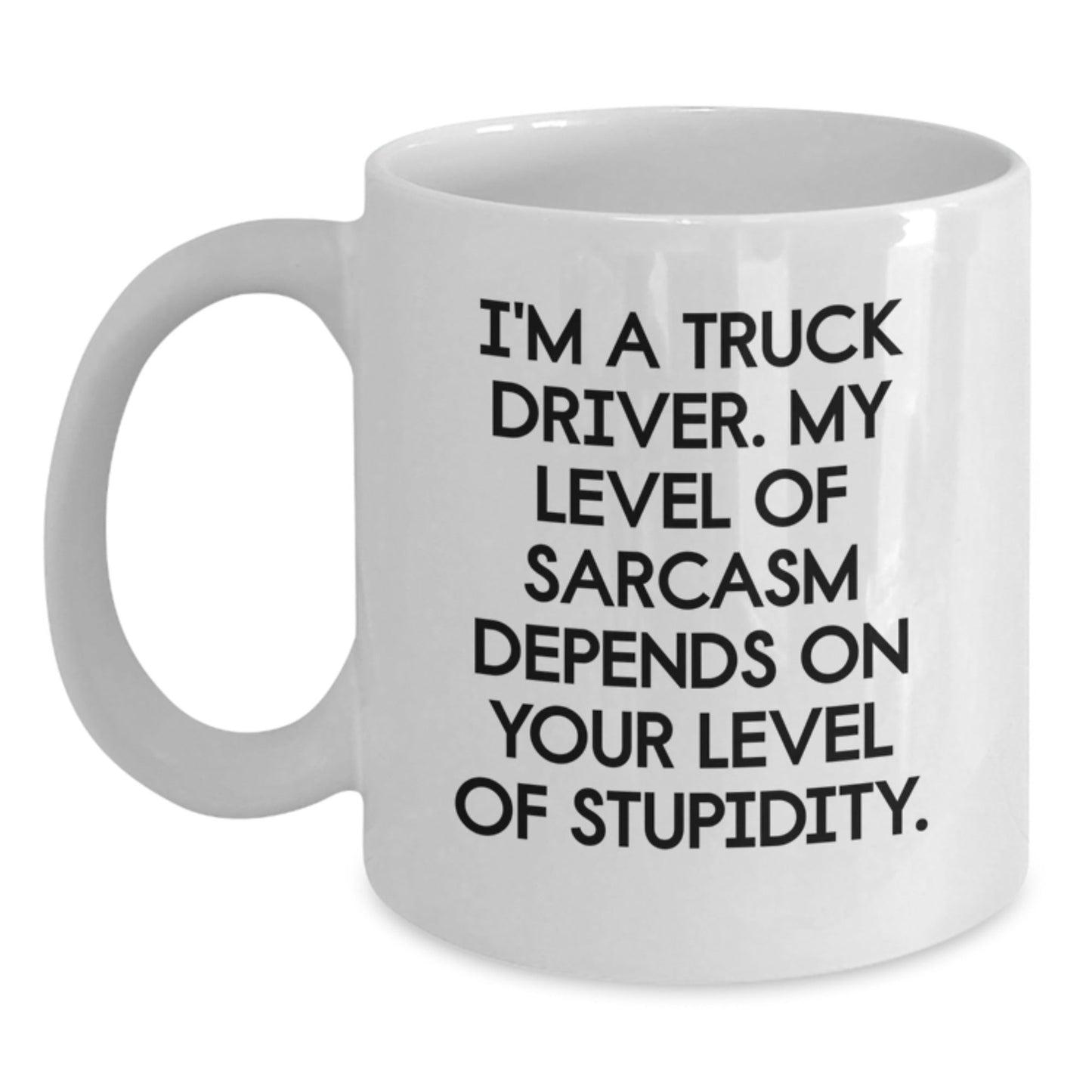 Gifts for Truck Drivers from Friends, Funny Truck Driver White Coffee Mug, Christmas Humor - The Buy Boom