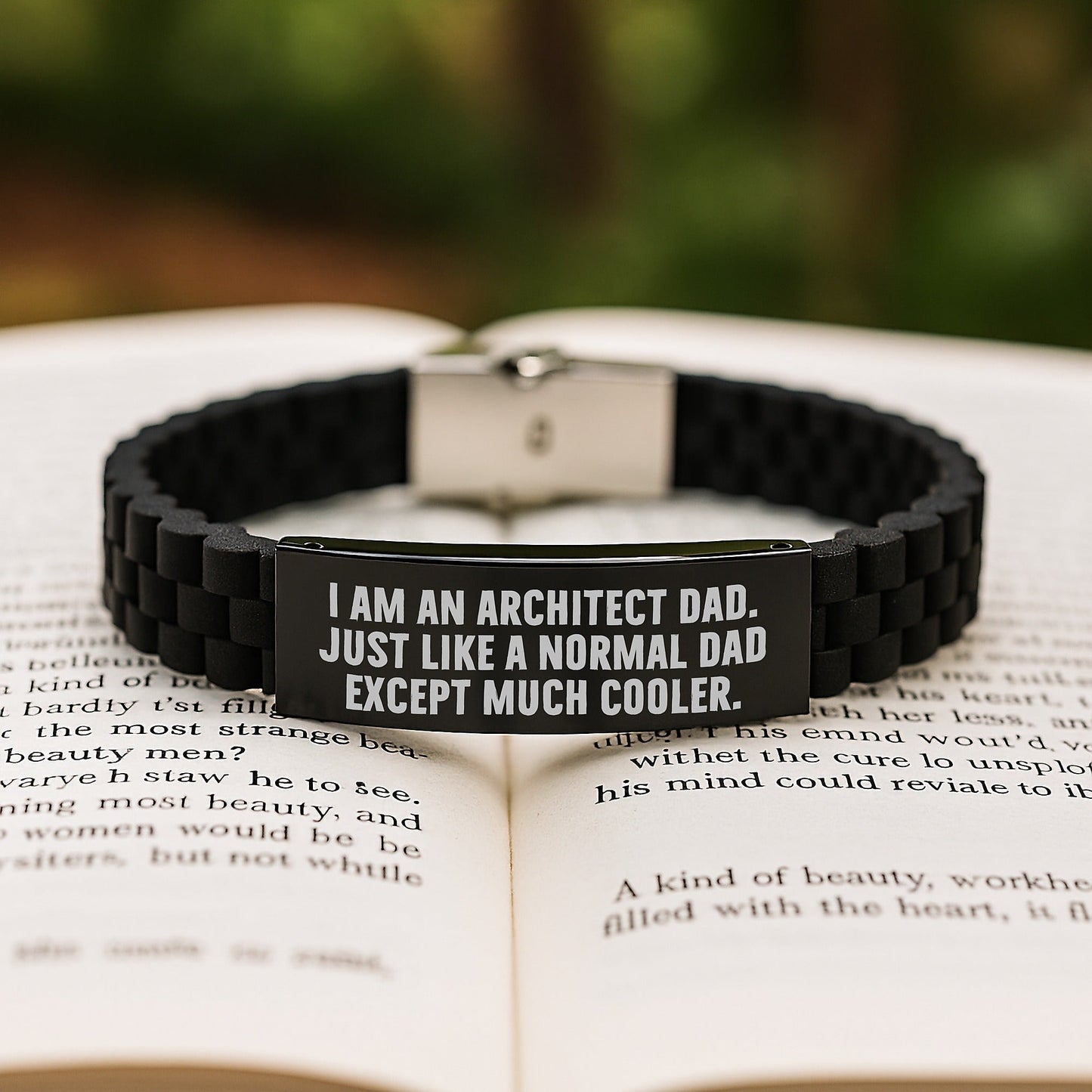 Gifts from Dad to His Awesome Architect Friends, Inspirational Architect Christmas Unique Gifts, Glide lock Clasp Bracelet for Dad, Funny Quote 'Just Like A Normal Dad Except Much Cooler.' - The Buy Boom