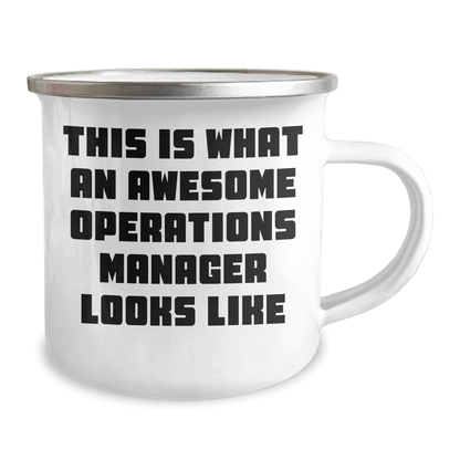 Gifts from Family for Awesome Operations Manager, Funny Camping Mug Quote, Father's Day Unique Gifts - The Buy Boom