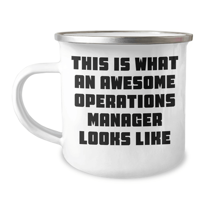 Gifts from Family for Awesome Operations Manager, Funny Camping Mug Quote, Father's Day Unique Gifts - The Buy Boom
