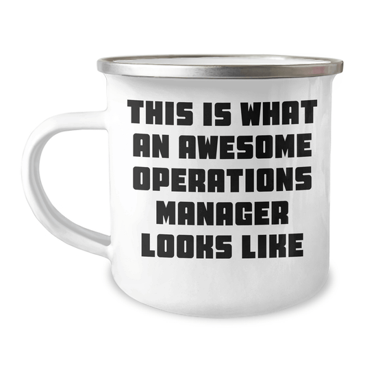 Gifts from Family for Awesome Operations Manager, Funny Camping Mug Quote, Father's Day Unique Gifts - The Buy Boom