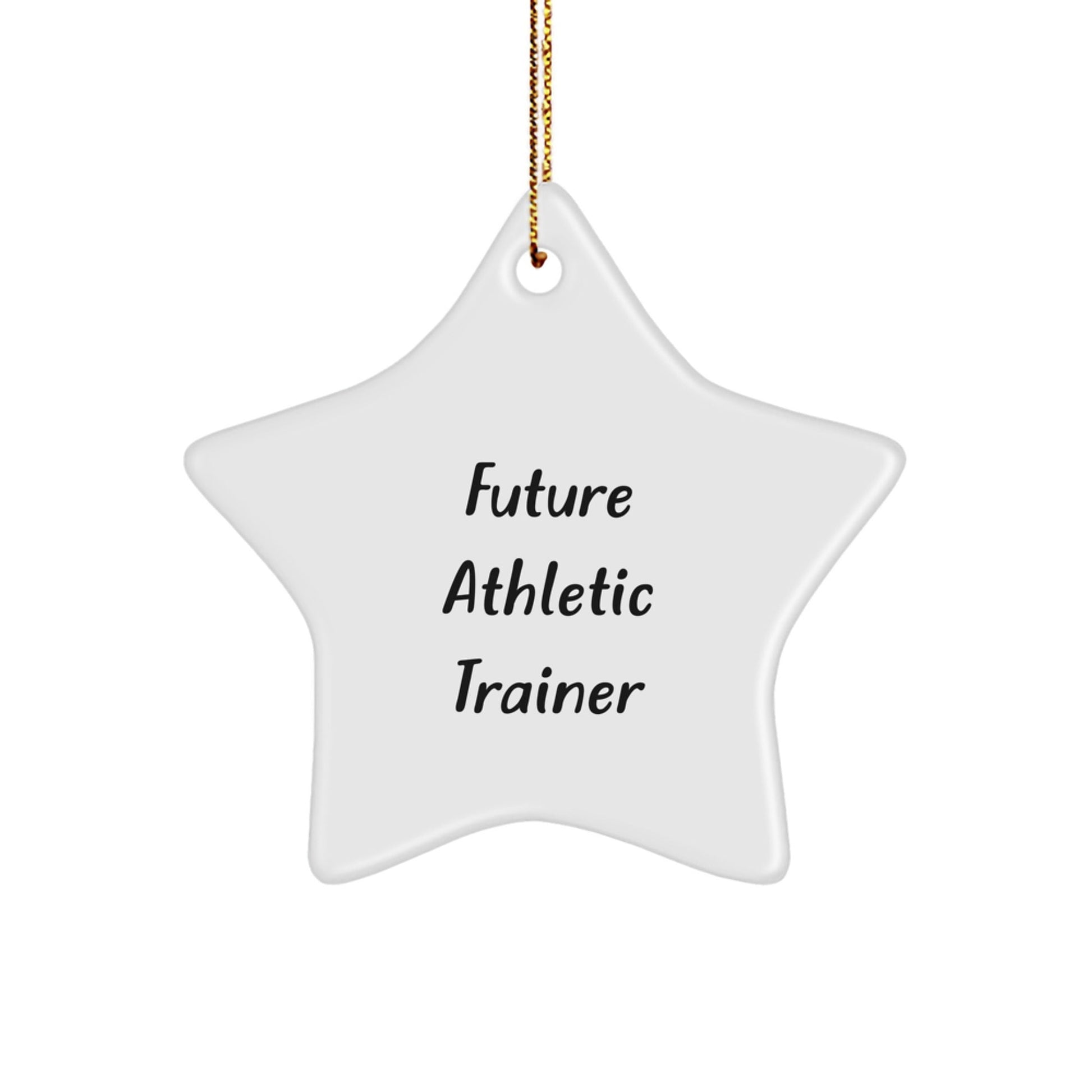 Gifts from Family for Future Athletic Trainer - Funny Star Ornament for Christmas Decor - 'You're a Star' Quote for Athletes - The Buy Boom