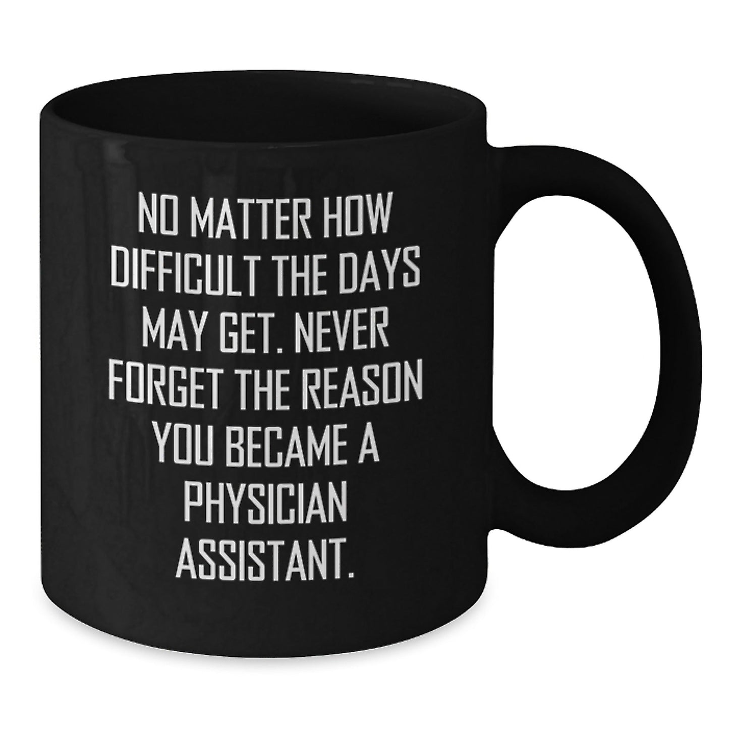 Gifts from Family for Physician Assistant Friends - Inspirational Black Coffee Mugs for Christmas Unique Gifts - The Buy Boom