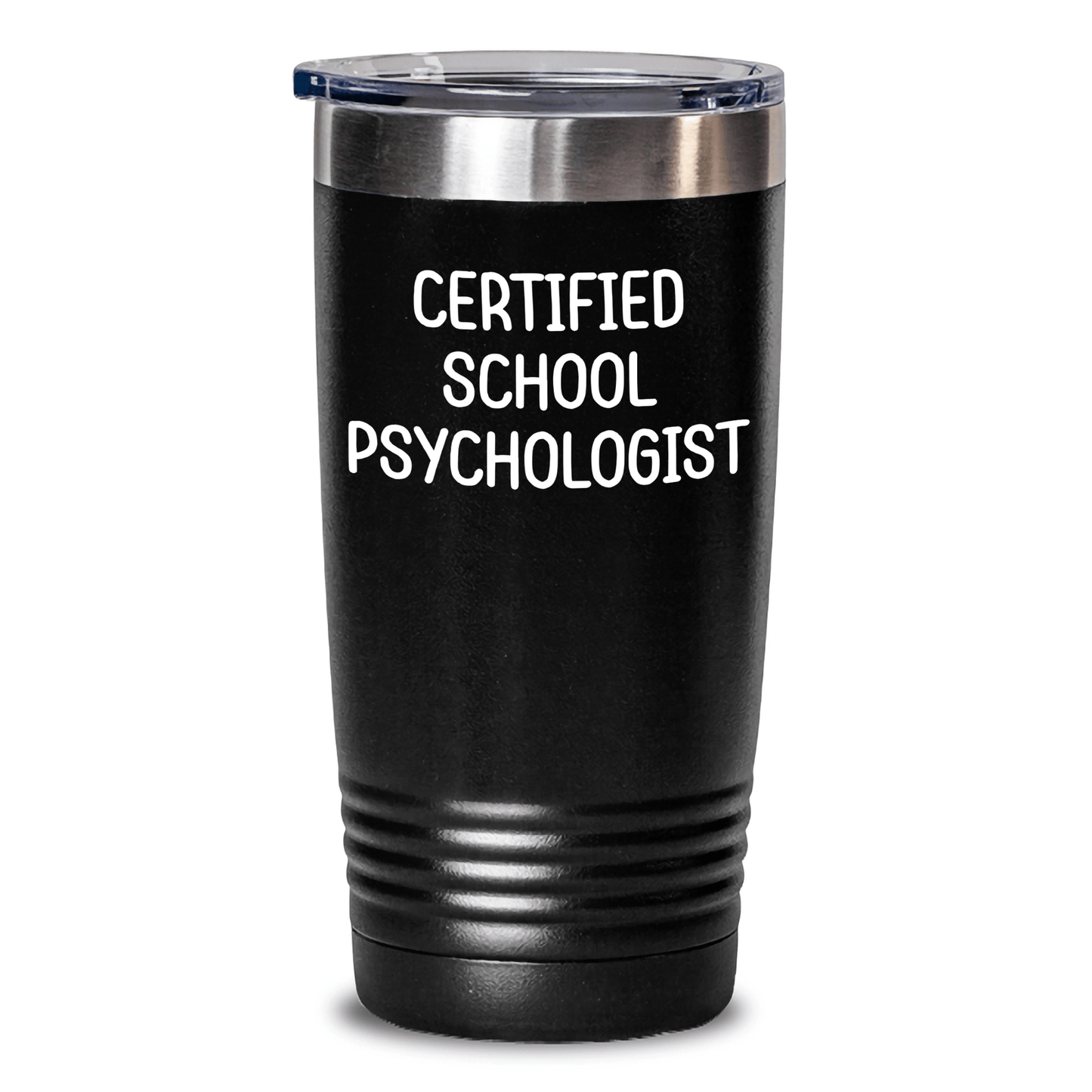 Gifts from Family for School Psychologist, Funny Quote Certified School Psychologist Tumbler, Perfect Father's Day Unique Gifts for Men, 20oz or 30oz Stainless Steel Tumbler with Lid - The Buy Boom