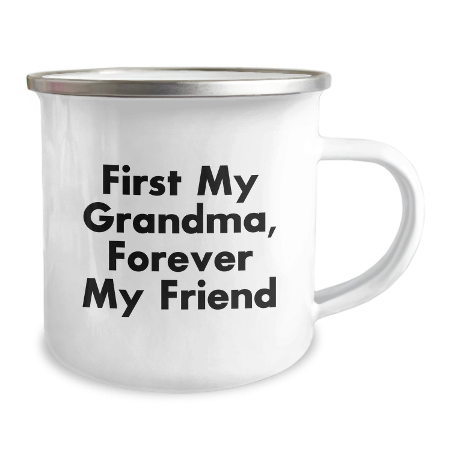 Gifts from Family Members - Funny Grandma Camping Mug, First My Grandma, Forever My Friend - Christmas Unique Gifts for Grandma - The Buy Boom