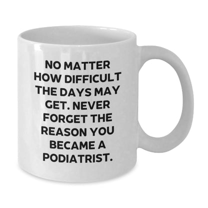 Gifts from Friends, Family, or Coworkers to Podiatrist - Inspirational White Coffee Mug - Never Forget The Reason - Christmas Unique Gifts - The Buy Boom