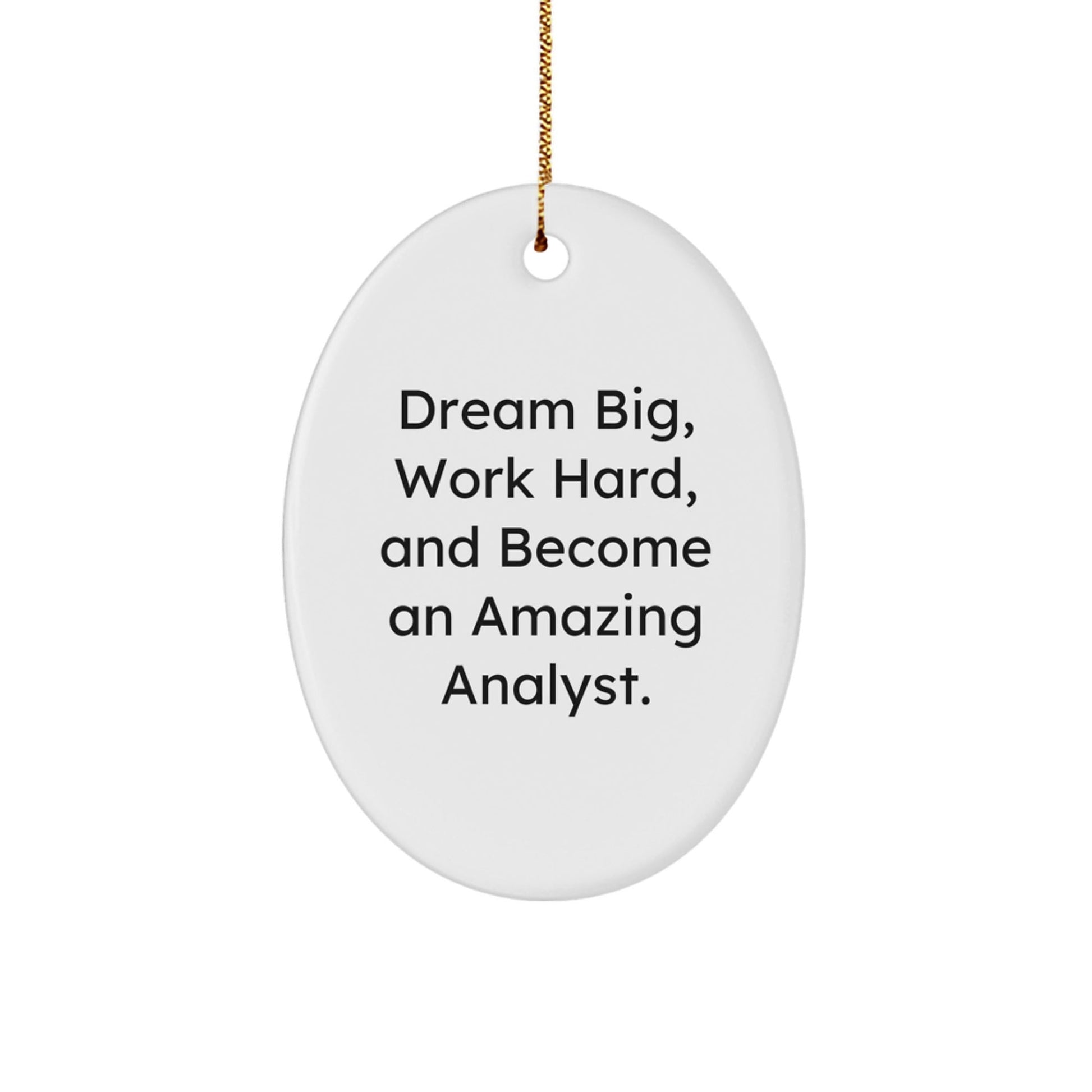 Gifts from Friends for Amazing Analysts - Oval Ornament for Christmas - The Buy Boom
