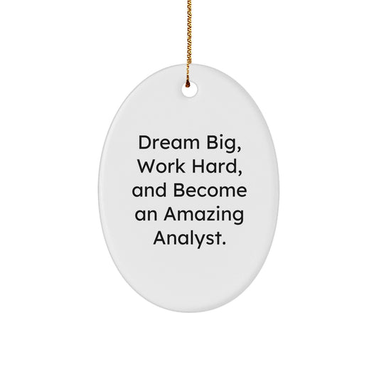 Gifts from Friends for Amazing Analysts - Oval Ornament for Christmas - The Buy Boom