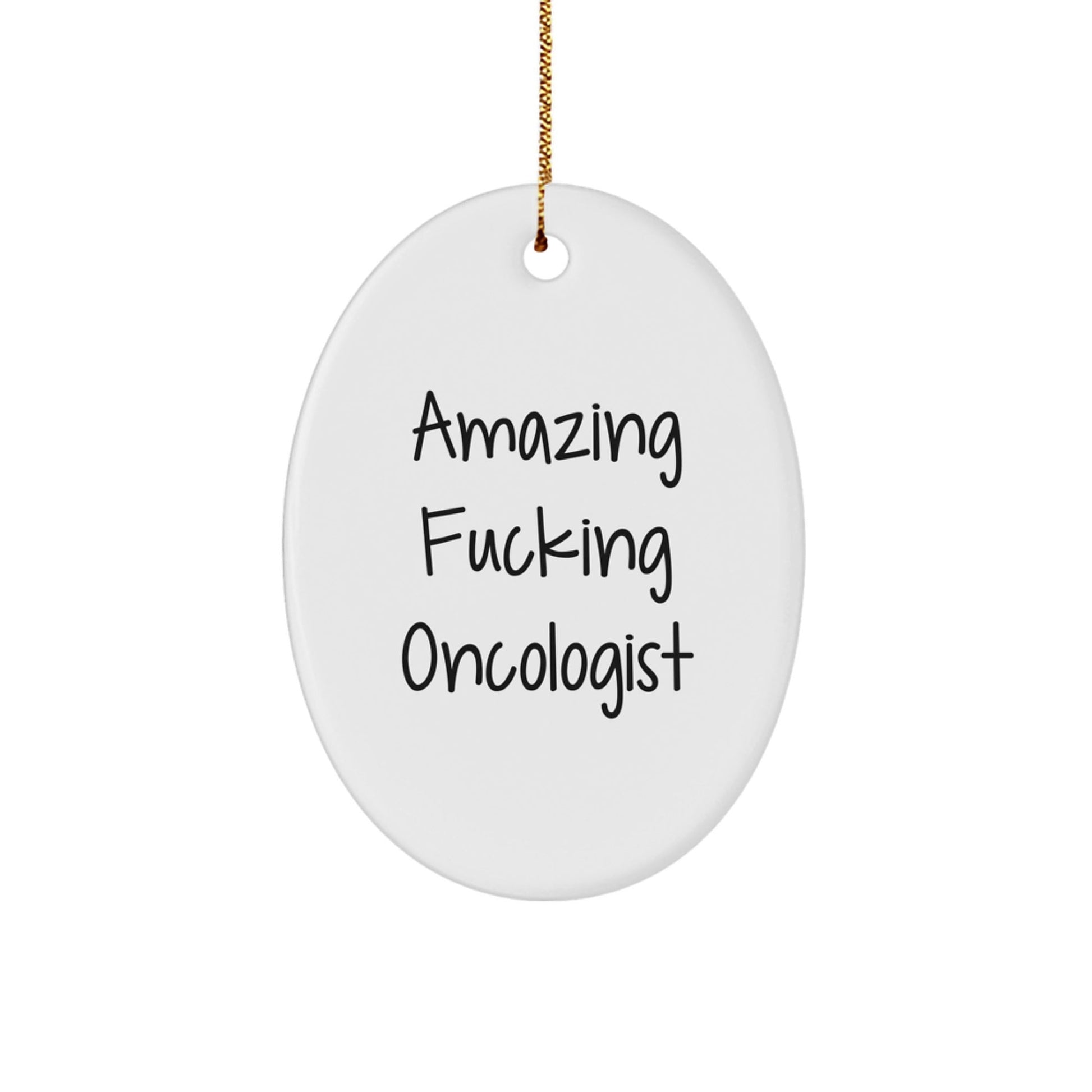 Gifts from Friends for Amazing Oncologist Doctors Oval Ornament Christmas Unique Decorations - The Buy Boom