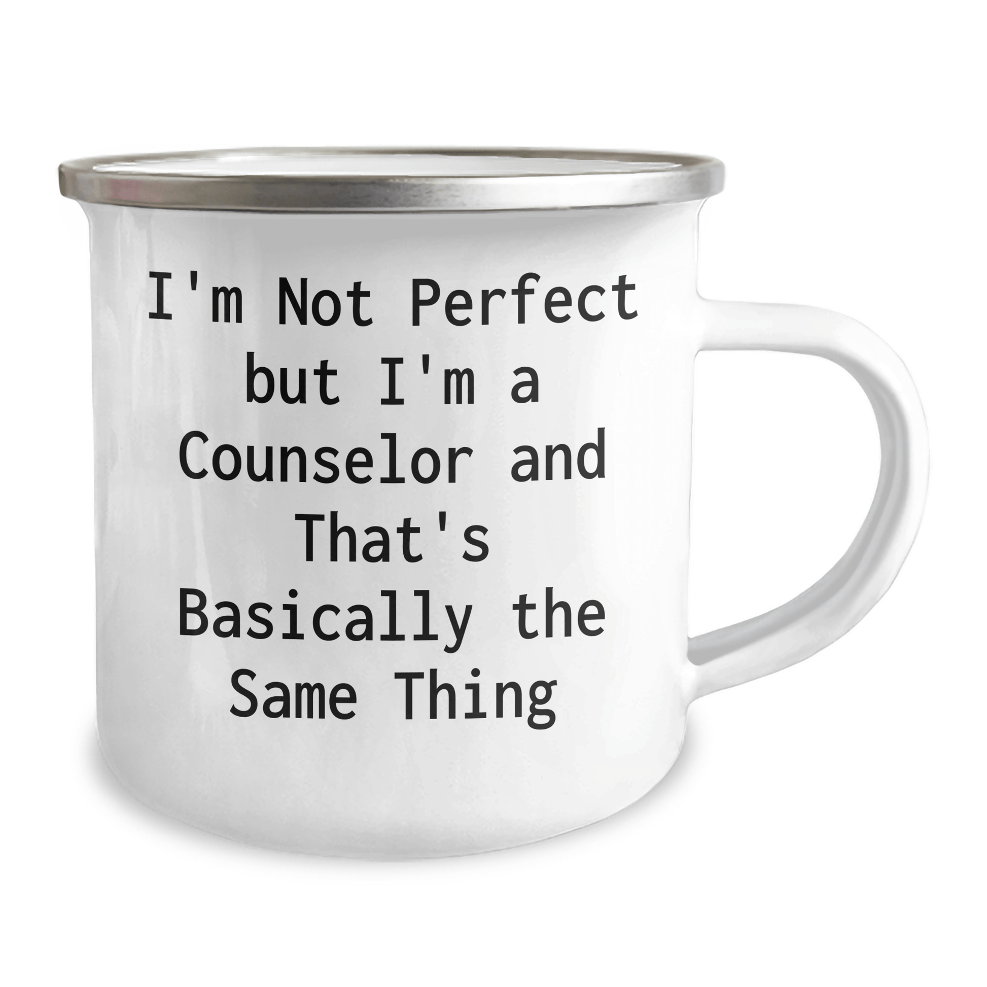 Gifts from Friends for Counselor Graduation, I'm Not Perfect But I'm A Counselor And That's Basically The Same Thing Funny Camping Mug - The Buy Boom