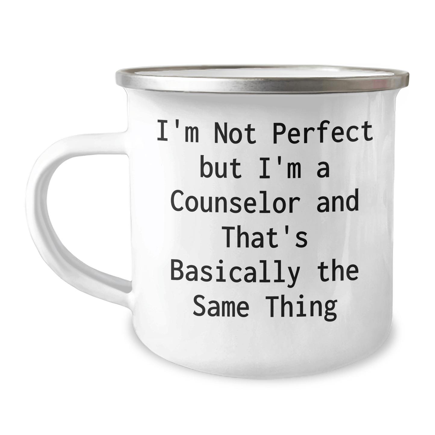 Gifts from Friends for Counselor Graduation, I'm Not Perfect But I'm A Counselor And That's Basically The Same Thing Funny Camping Mug - The Buy Boom