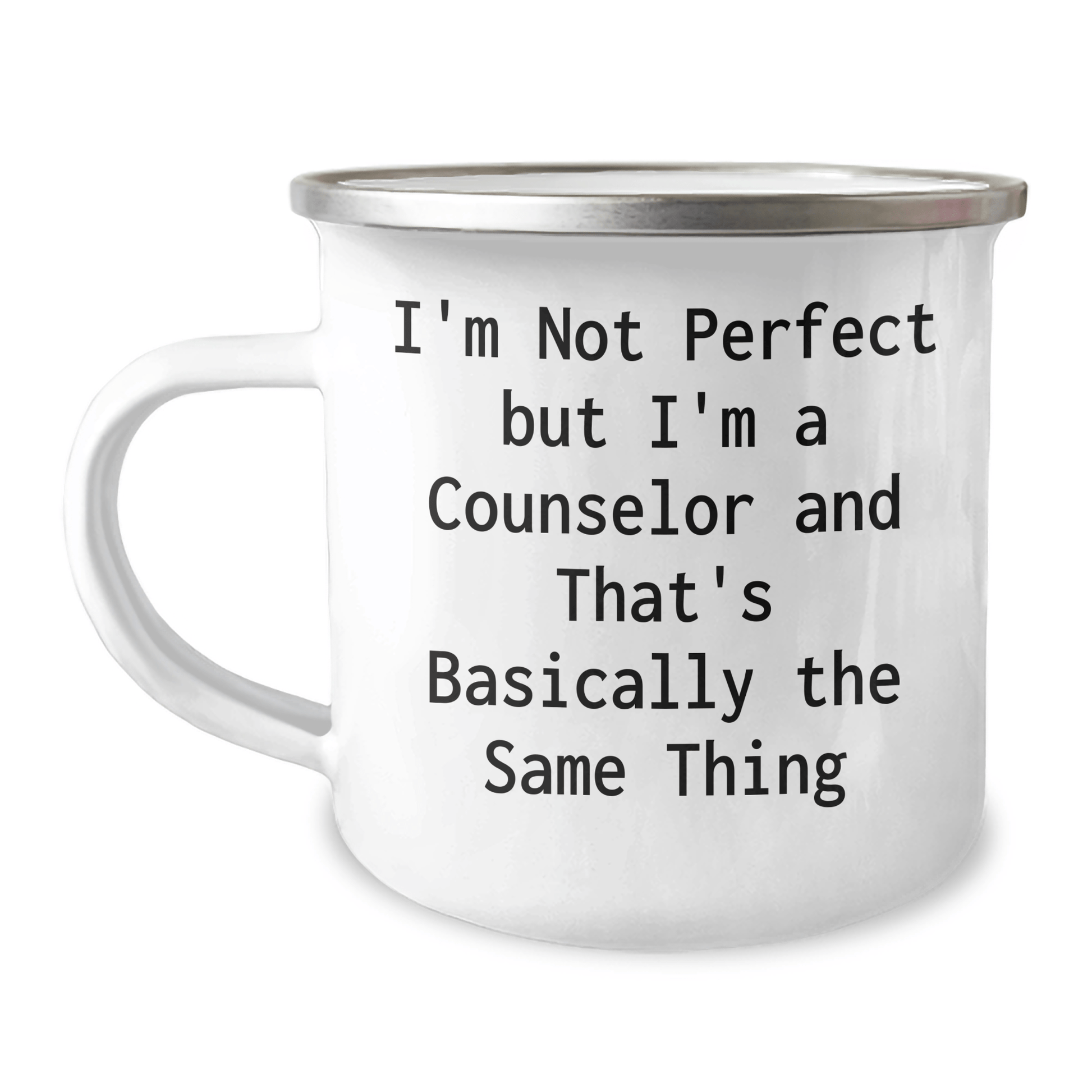 Gifts from Friends for Counselor Graduation, I'm Not Perfect But I'm A Counselor And That's Basically The Same Thing Funny Camping Mug - The Buy Boom