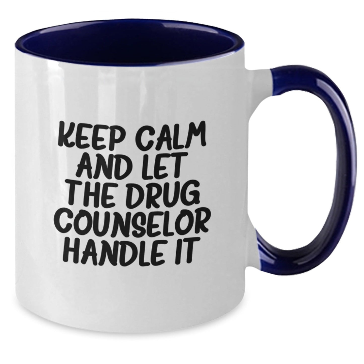Gifts from Friends for Drug Counselor - Keep Calm and Let the Professionals Handle It, Funny Two Tone Coffee Mug for Birthday - The Buy Boom