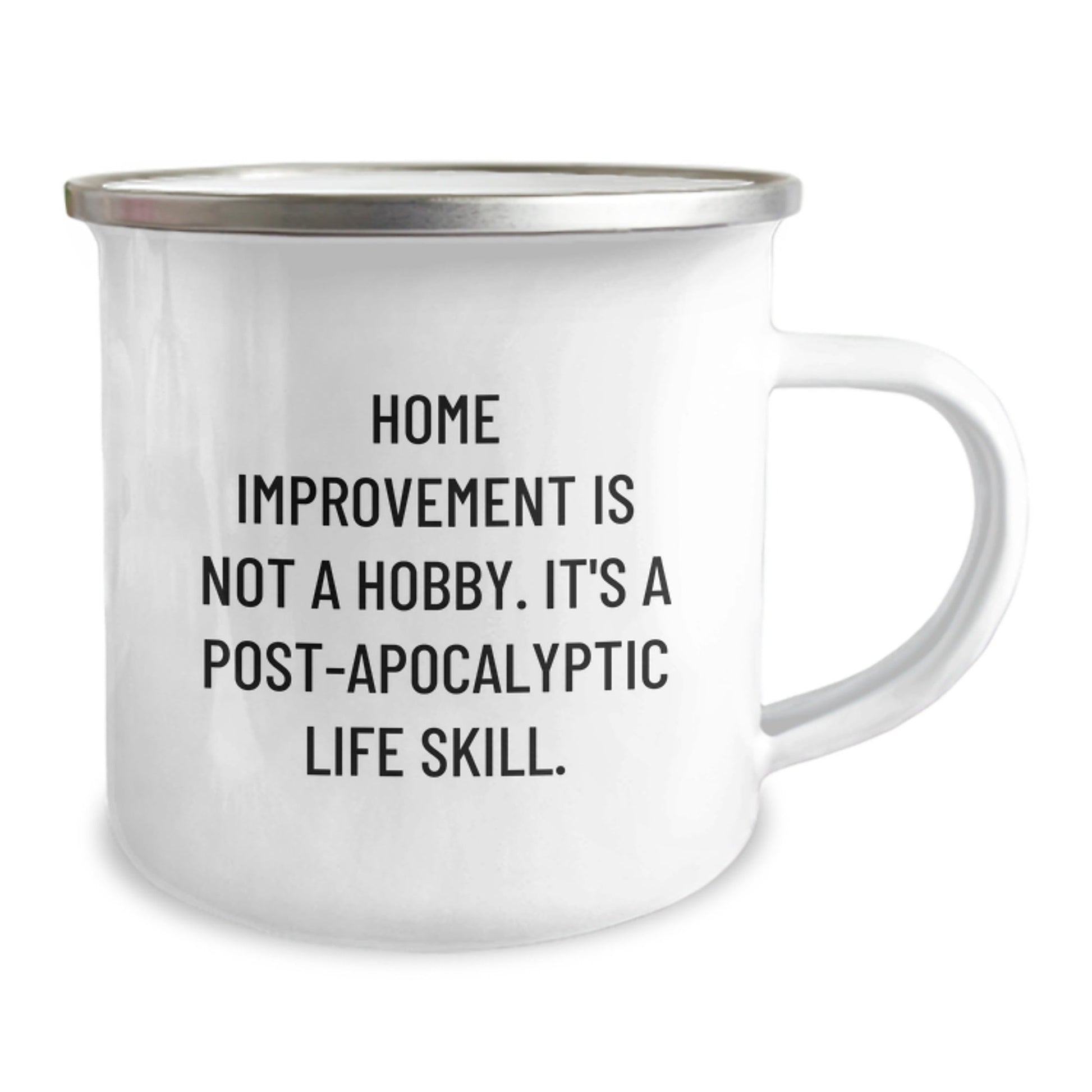 Gifts from Friends for Home Improvement Enthusiasts, Funny Camping Mug with Post - apocalyptic Life Skill Quote, Christmas Unique - The Buy Boom