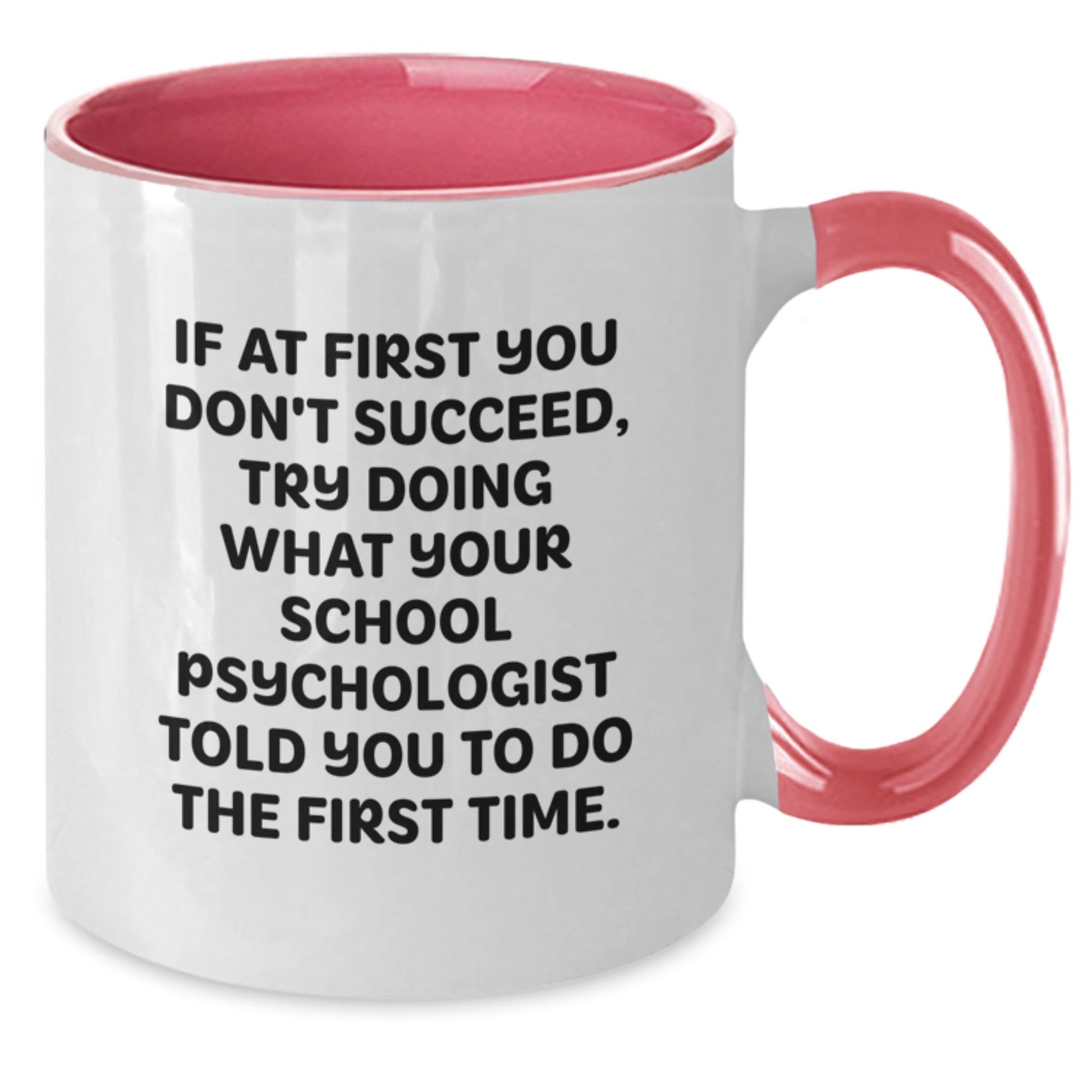 Gifts from Friends for School Psychologist, Funny Quote Two Tone Coffee Mug, Christmas Unique Gifts for Men - The Buy Boom