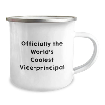 Gifts from Friends for the Officially The World's Coolest Vice - principal - Funny Quote Camping Mug, Vice - principal Gifts for Men, Unique Christmas Unique Gifts for Vice - principal - The Buy Boom