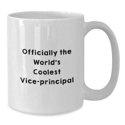 Gifts from Friends for the World's Coolest Vice - principal - Officially Funny White Coffee Mug for Christmas - The Buy Boom