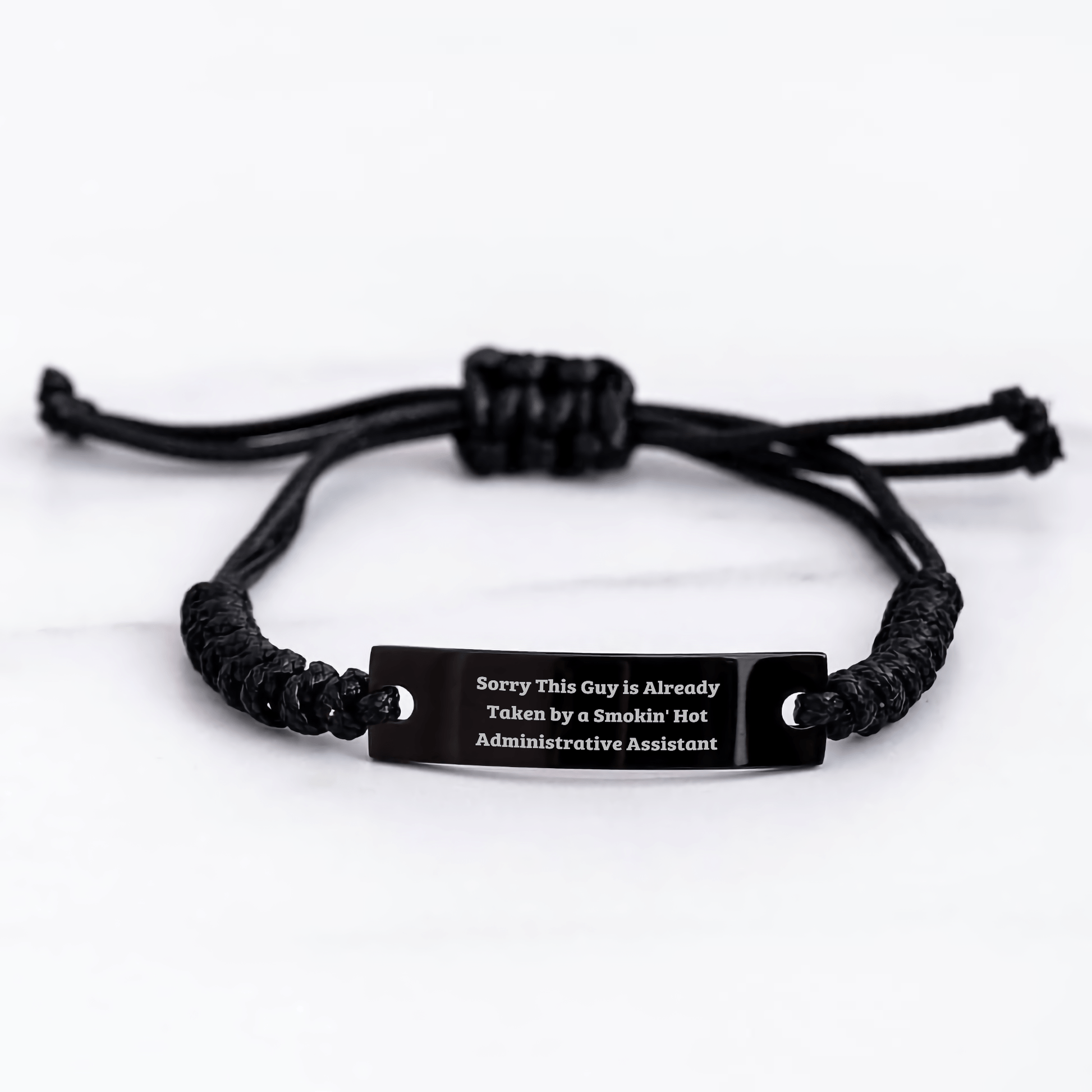 Gifts from Friends, Funny Administrative Assistant Rope Bracelet, Inspirational Quote for Dad's Special Day, Gifts for Him, Father's Day Unique Gifts for Administrative Assistant - The Buy Boom