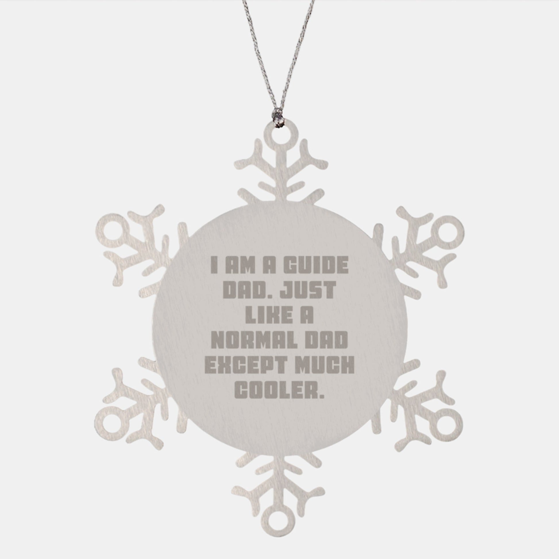Gifts from Guide Dads for Guide Friends - Funny Guide Snowflake Ornament, Unique Christmas Unique Gifts - The Buy Boom