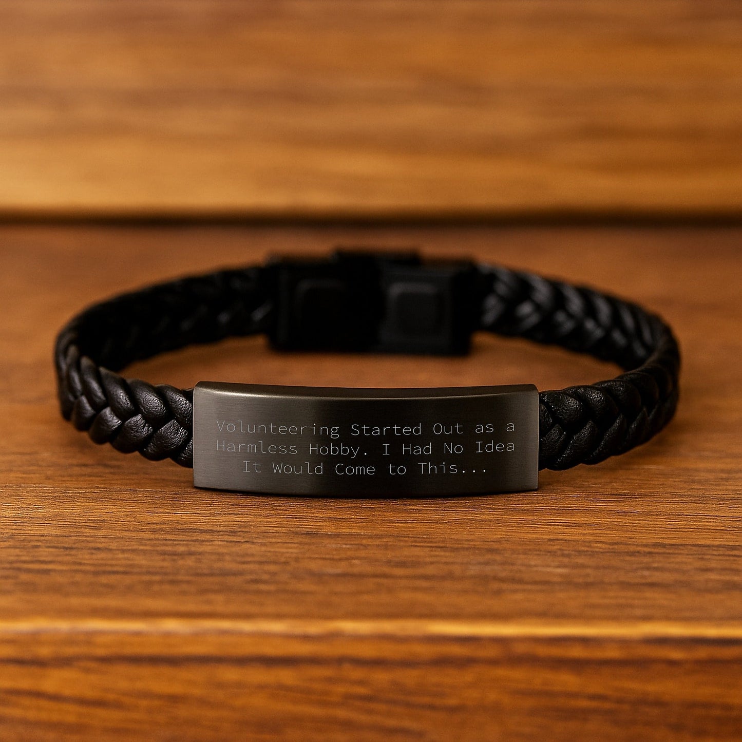 Gifts from Men, Funny Volunteering Quote Interlaced Leather Bracelet, Perfect Unique Christmas Unique Gifts for Volunteers Friends - The Buy Boom