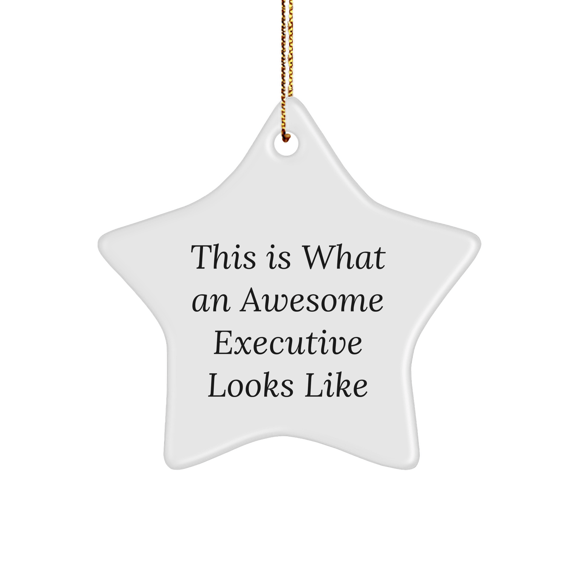 Gifts from Men to Awesome Executives - Inspirational Star Ornament, This Is What An Awesome Executive Looks Like, Unique Christmas Unique Gifts for Men - The Buy Boom