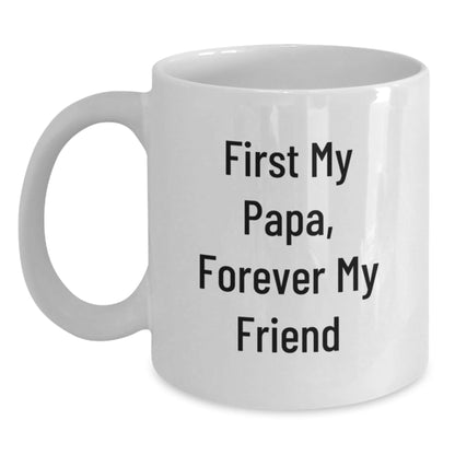Gifts from Men to Papa, Funny White Coffee Mug Quote, Perfect for Dad at Christmas - The Buy Boom