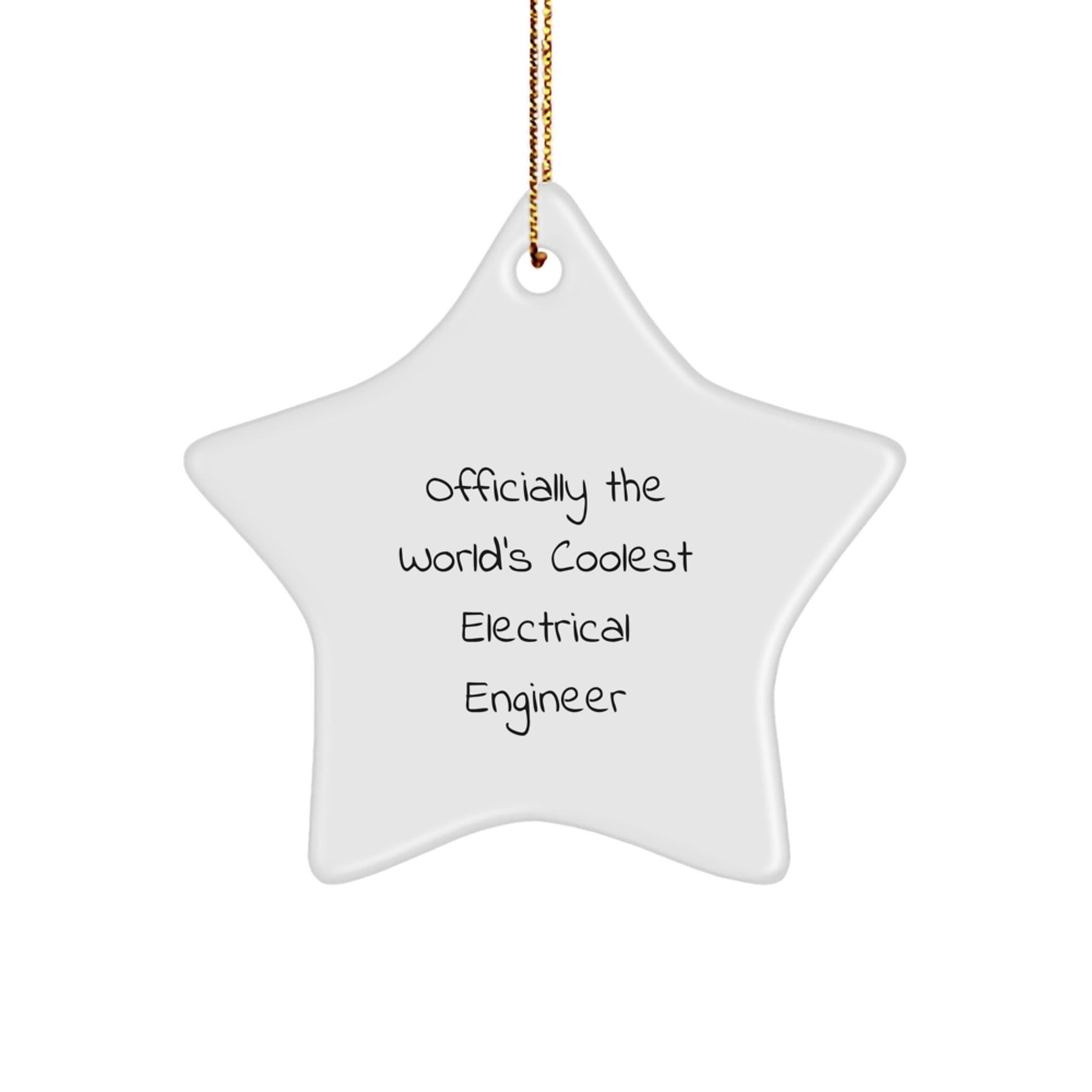 Gifts from Men, Women, or Friends to the Officially World's Coolest Electrical Engineer Star Ornament for Christmas Unique Gifts - The Buy Boom