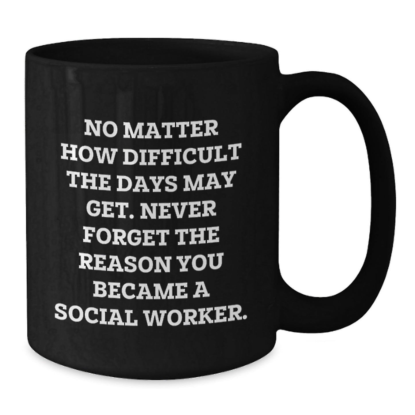 Gifts from Social Worker Friends for Men and Women - Inspirational Quotes Black Coffee Mugs, Unique Christmas Unique Gifts for Social Worker Colleagues and Family Members - The Buy Boom