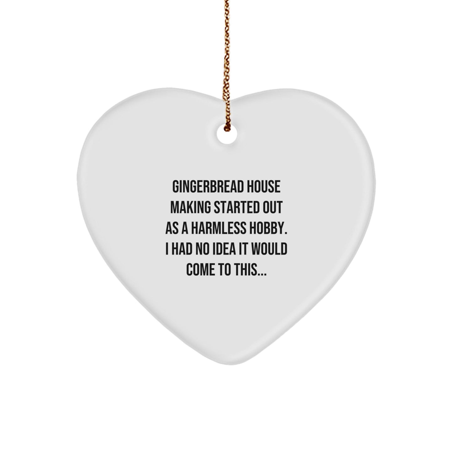 Gingerbread House Making Fun for Family and Friends, Heart Ornament Gifts from Men to Women, Unique Christmas Unique Gifts - The Buy Boom