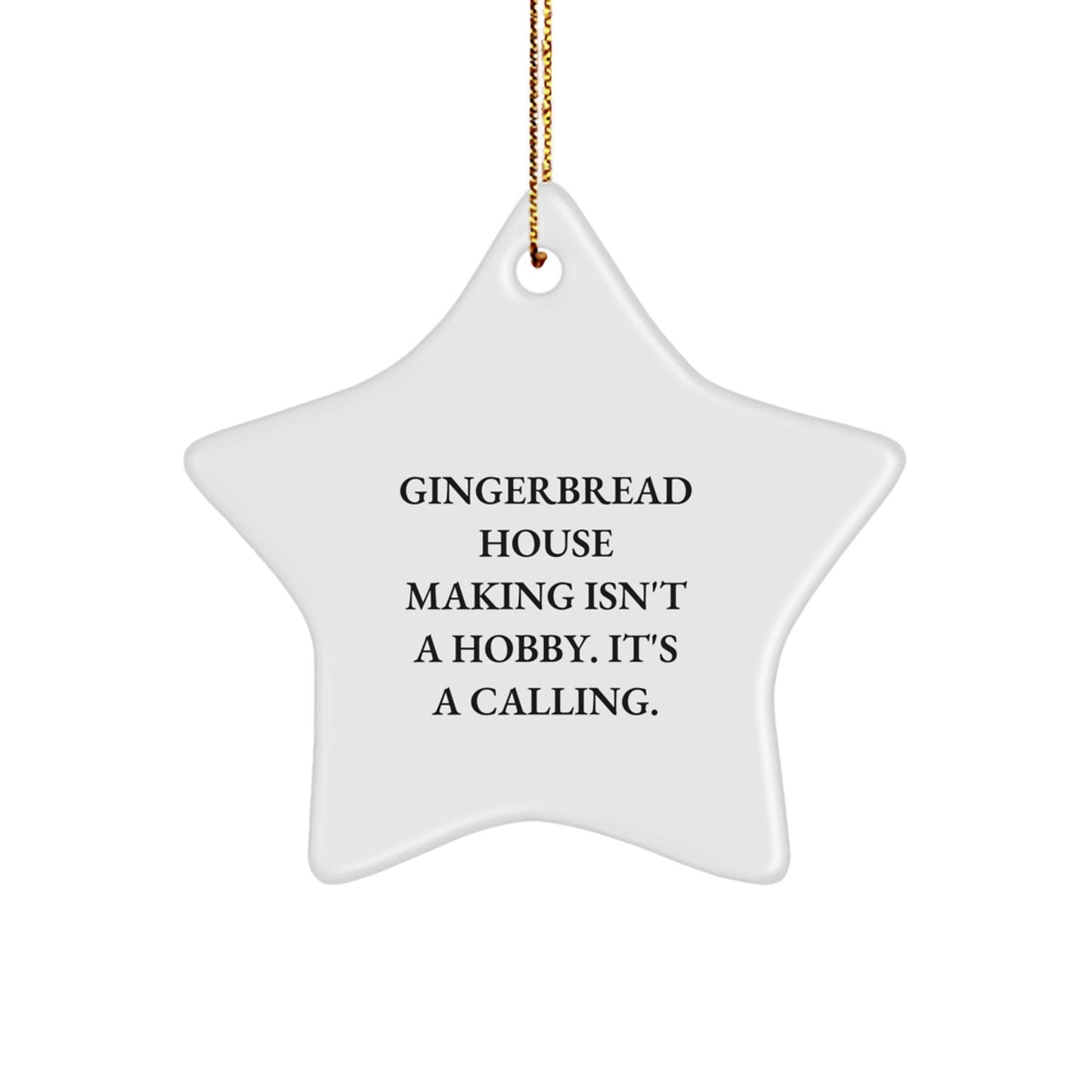 Gingerbread House Making Gifts for Christmas, Funny Star Ornament, Gifts from Family and Friends - The Buy Boom