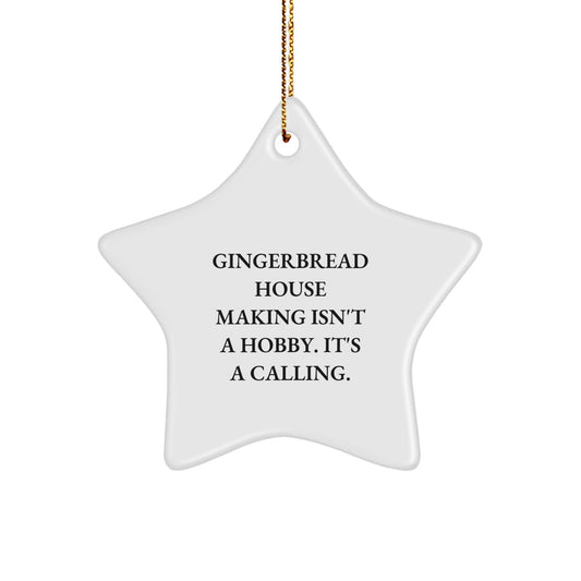 Gingerbread House Making Gifts for Christmas, Funny Star Ornament, Gifts from Family and Friends - The Buy Boom