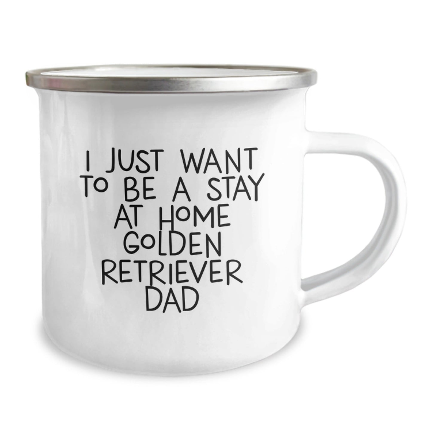 Golden Retriever Dad Gifts, I Just Want To Be A Stay At Home Dad, Camping Mug for Him, Funny Graduation Gift, Gifts from Men, Gifts for Golden Retriever Lovers - The Buy Boom